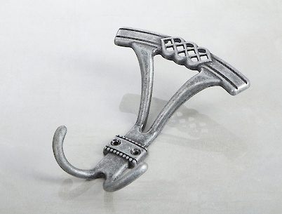 Меблевий гачок Falso Stile KK-6 потрійний - старе срібло