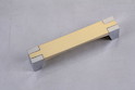 Ручка мебельная Falso Stile РК-267 золото глянцевое/хром глянцевый