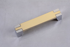 Ручка мебельная Falso Stile РК-267 золото глянцевое/хром глянцевый