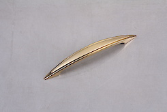 Меблева ручка Falso Stile РК-326 золото глянець з матовою вставкою