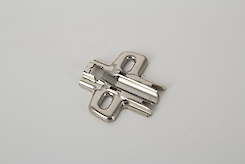 Монтажна планка для меблевої завіси Sensys, Hettich 8099 хрестоподібна під прикручування h = 0