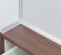 Профіль плінтус для стільниці Rehau Compact Line, алюміній