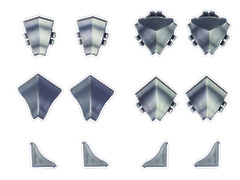 Комплект елементів Rehau до профілю Compact Line, нержавіюча сталь