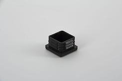 Пятка E квадратная 30x30 поз 3 черный (заглушка для трубы)