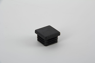 Пятка E квадратная 30x30 поз 3 черный (заглушка для трубы)