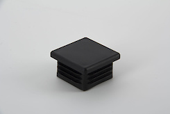 П'ятка E квадратна 45x45 поз 5 чорна (заглушка для труби)