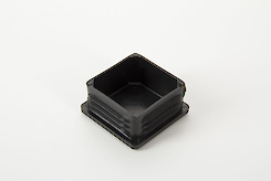 Пятка E квадратная 50x50 поз 6 черный (заглушка для трубы)