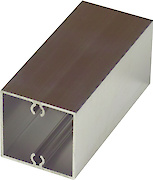 Труба квадратная алюминиевая 45x45x1.5мм с приливом L= 5050 мм без анодирования