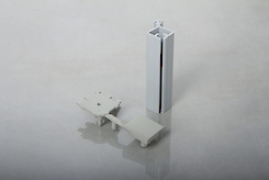 Куточок внутрішній 90 градусів Scilm для отбортовки h=80мм з заглушкою сірий