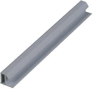 Л Уплотнитель пластиковый 4 мм серый 5500