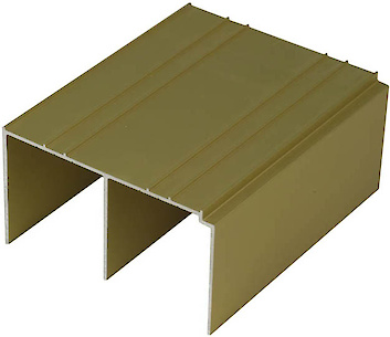 Л Рейка верхній подвійний 5,5м золото (рейка для розсувної системи)