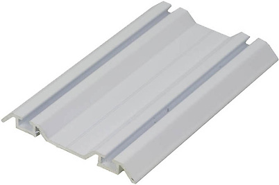 Л Рейка нижній подвійний 5,5м білий (рейка для розсувної системи)