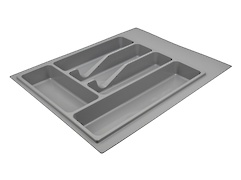 Лоток для столовых приборов Volpato 390х490 серый