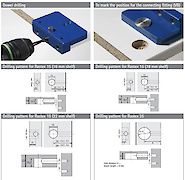 Кондуктор BlueJig для свердління отворів під дюбелі Rastex Hettich (9079402)