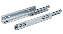 Направляющая Hettich Quadro V6 полного выдвижения с механизмом Push to open L=450 мм, ДСП 16мм, комплект (9111241)