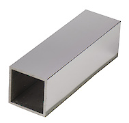 Труба квадратна алюмінієва анодована 45x45x2мм L=2950 мм хром для меблевих конструкцій