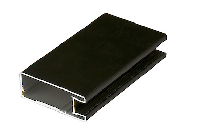 Л ПВ 5,1м Рось (М22) черн. BRUSH  (профиль вертикальный)