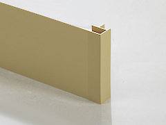 Цоколь кухонный алюминиевый анодированный H=100мм L=4200мм золото