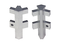 Угол 135° ,внутренний на двойной профиль Scilm Н=61.8мм