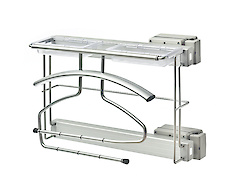 Висувний поворотний бічний універсальний вішак для одягу Vibo Elite (AOESPVBC) біла