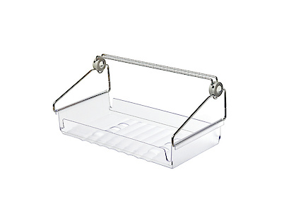 Лоток для бічної подвійної і потрійної полиці і полиці для взуття Vibo Elite білий (ATVP24VBC)