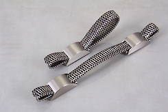 Меблева ручка Giusti РГ 233 WMN400.W32.03A1 нікель/коричневий