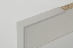 Планка торцева асиметрична алюмінієва для плити 18 мм L=5500мм срібло (натуральний) (С181)