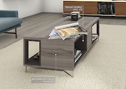 Ламинированное ДСП Egger 18мм U961 ST2 Чёрный графит 