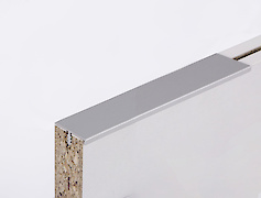 Врізний профіль-обрамлення симетричний TS для плити 18 мм L=5500мм срібло