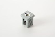 Муфта J квадрат 30x30 поз 27a серый (муфта для трубы)