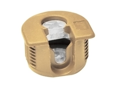 Меблева ексцентрикова стяжка з фіксатором VB 35M/16 Hettich бук для полиць товщиною 16 мм