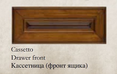 Дерев'яний фасад-накладка ящика Fieramosca 177x447 Caravaggio 2000