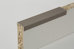 Планка торцева алюмінієва С180 для плити 18 мм L=5500мм коньяк (INOX) (С180)