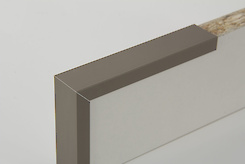 Планка торцева алюмінієва С180 для плити 18 мм L=5500мм коньяк (INOX) (С180)