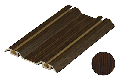 Л Рельс нижний двойной 5,5м венге (рельс для раздвижной системы)