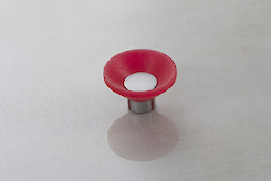 Меблева ручка Poliplast РП-11 гумова червона