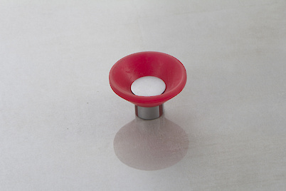 Меблева ручка Poliplast РП-11 гумова червона