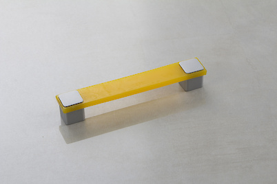 Меблева ручка Poliplast РП-15/128 резиновий жовтий