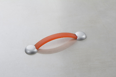 Меблева ручка Poliplast РП-16/128 резиновий помаранчевий