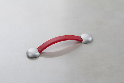 Меблева ручка Poliplast РП-16/128 резиновий червоний