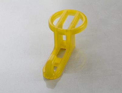 Меблевий гачок Poliplast КП-ПЖ одинарний - прозорий жовтий