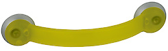 Мебельная ручка Poliplast полипласт РП-18/128 прозрачная желтая