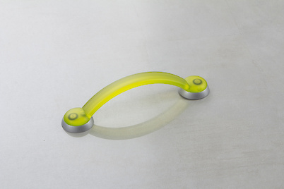 Меблева ручка Poliplast РП-18/128 прозорий зелений