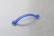 Мебельная ручка Poliplast РП-18/128 прозрачный синий