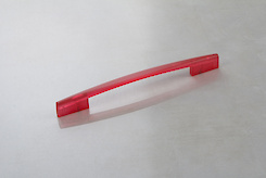 Мебельная ручка Poliplast РП-19/192 прозрачная красная