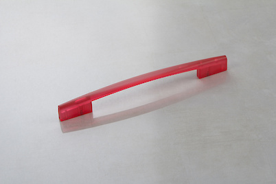 Мебельная ручка Poliplast РП-19/192 прозрачный красный