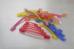 Мебельная ручка Poliplast РП-19/192 прозрачная синяя