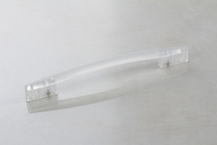 Мебельная ручка Poliplast РП-19/160 прозрачная белая