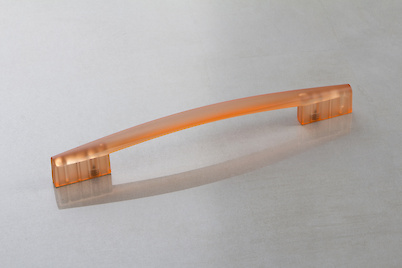 Мебельная ручка Poliplast РП-19/160 прозрачный оранжевый