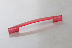 Мебельная ручка Poliplast РП-19/160 прозрачная красная